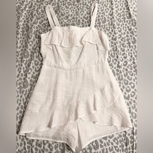 White Skort Dress Romper NWT